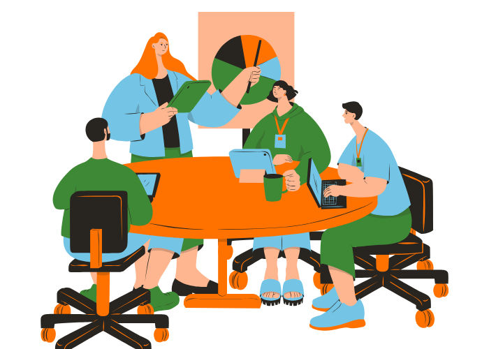 Image of office employees