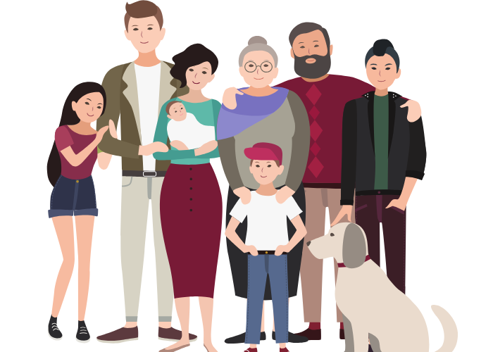 Image of family using Lifetags memory QR Code