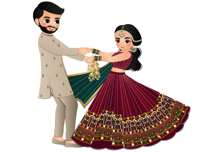 Image of an Indian Dancing couple