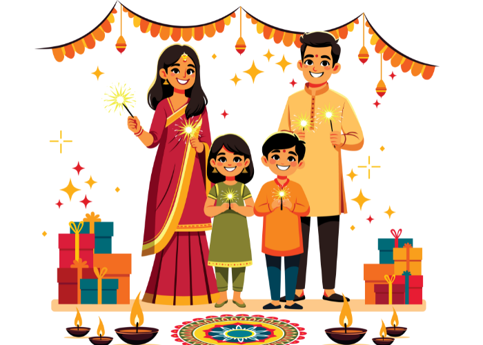Image of Indian wedding Family