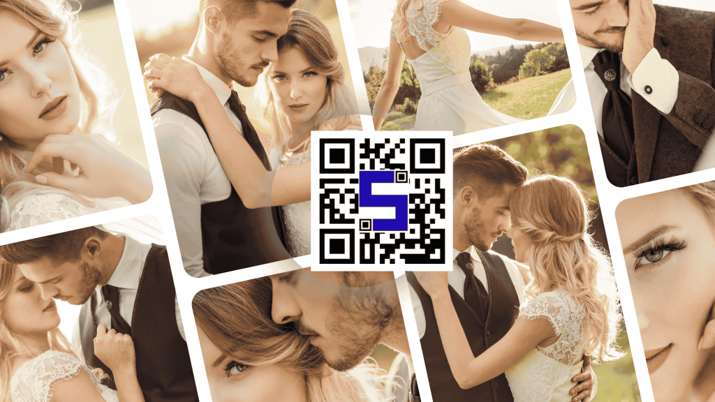 Image of various couple photos with Lifetag QR Code